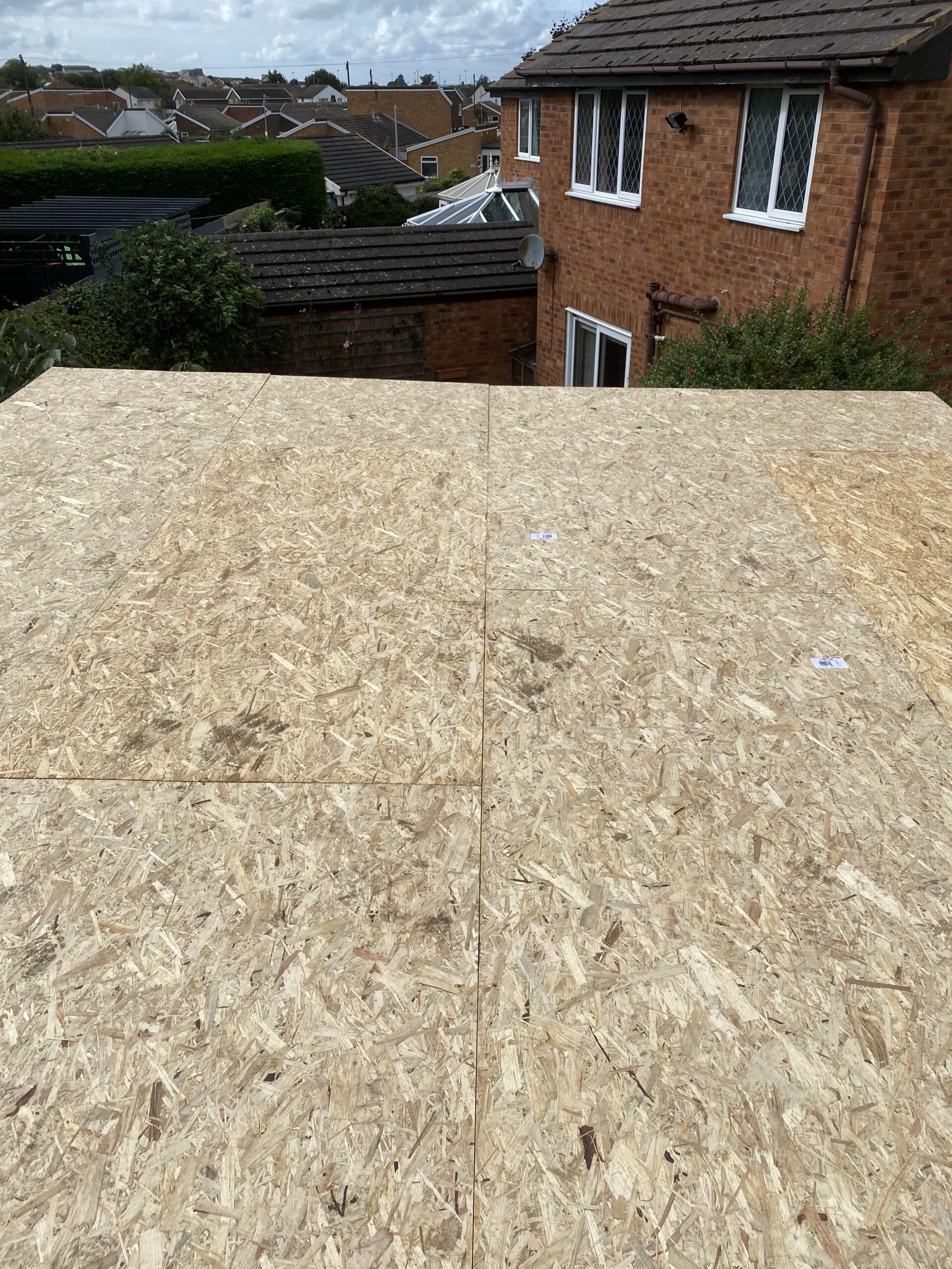 reboarded flat roof